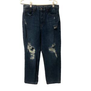 Vanilla Star Jeans Womens Size 11 Distressed Denim 90s Straight Pants